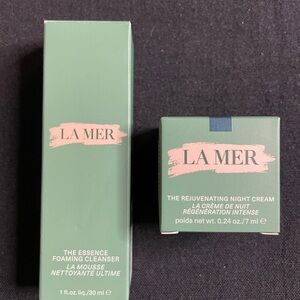 La Mer Skincare Duo - Foaming Cleanser 30ml and Rejuvenating Night Cream 7ml